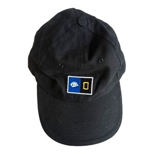 National Geographic Explorer NatGeo Black Baseball Cap Hat Adj. Adult
